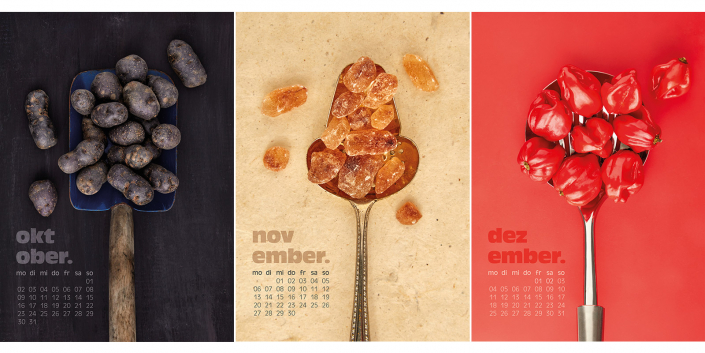 Kunstkalender - Wandkalender 2023 - Oktober - November - Dezember